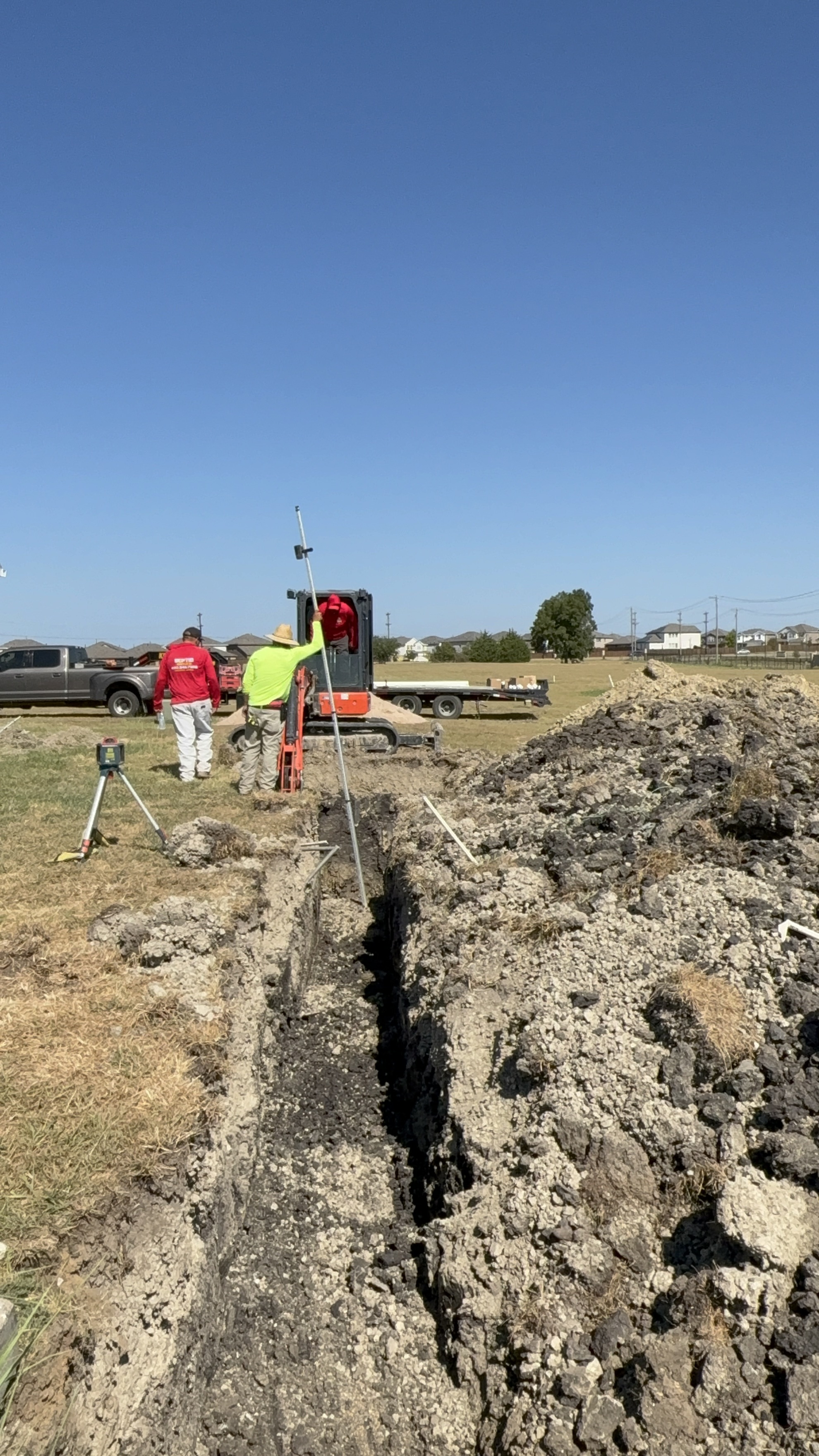Shark Septic Service worksite