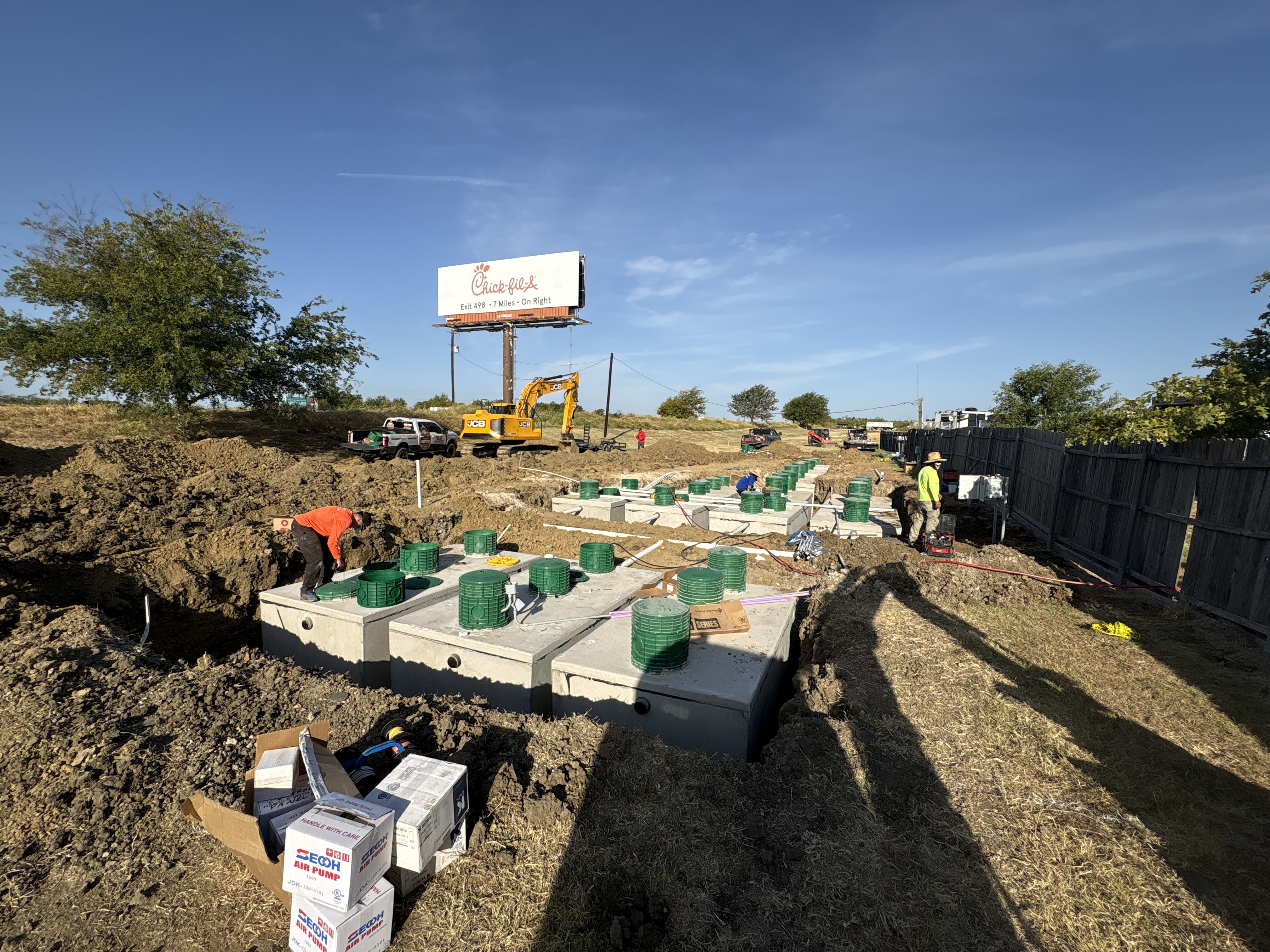 Shark Septic Service septic installation project